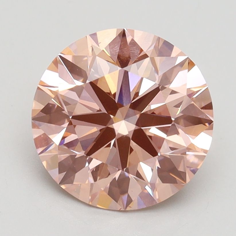 Lab-Grown ROUND Diamond - 2.3 Carat, Fancy Intense Pink Color, VS2 Clarity | Sustainable Luxury, Dazzling Brilliance | IGI | Certified LG522226965