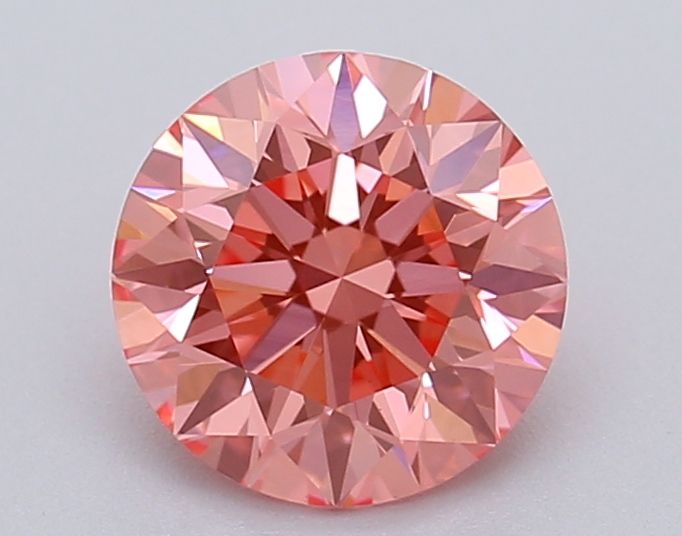 Lab-Grown ROUND Diamond - 1.02 Carat, Fancy Vivid Pink Color, VS1 Clarity | Sustainable Luxury, Dazzling Brilliance | IGI | Certified LG615366901