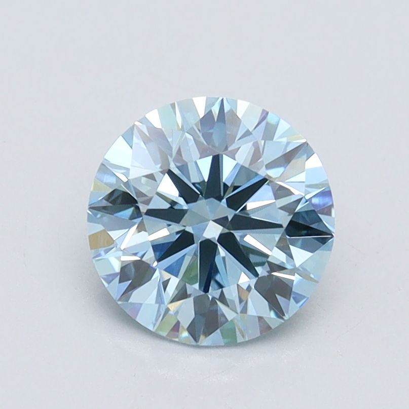 Lab-Grown ROUND Diamond - 1.09 Carat, Fancy Intense Blue Color, VS1 Clarity | Sustainable Luxury, Dazzling Brilliance | IGI | Certified LG563235841