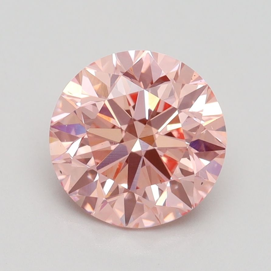 Lab-Grown ROUND Diamond - 1.9 Carat, Fancy Vivid Pink Color, VS2 Clarity | Sustainable Luxury, Dazzling Brilliance | IGI | Certified LG528230012