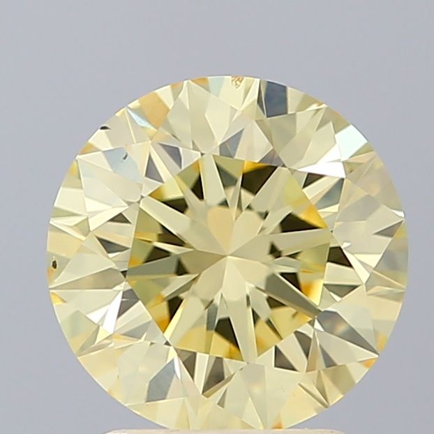 Lab-Grown ROUND Diamond - 2.03 Carat, Fancy Intense Yellow Color, VS2 Clarity | Sustainable Luxury, Dazzling Brilliance | IGI | Certified LG608361277