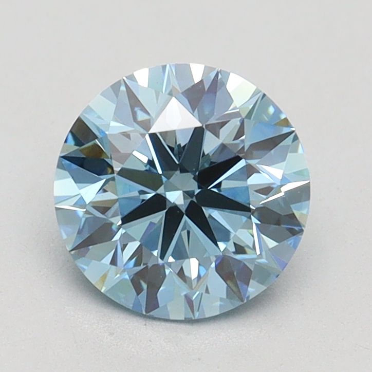 Lab-Grown ROUND Diamond - 1.17 Carat, Fancy Vivid Blue Color, VS1 Clarity | Sustainable Luxury, Dazzling Brilliance | IGI | Certified LG591360401