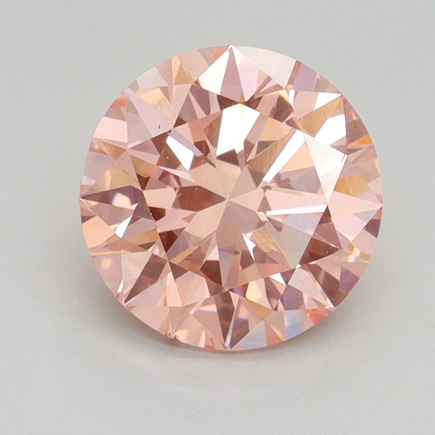 Lab-Grown ROUND Diamond - 2.01 Carat, Fancy Intense Pink Color, VS2 Clarity | Sustainable Luxury, Dazzling Brilliance | IGI | Certified LG536297267