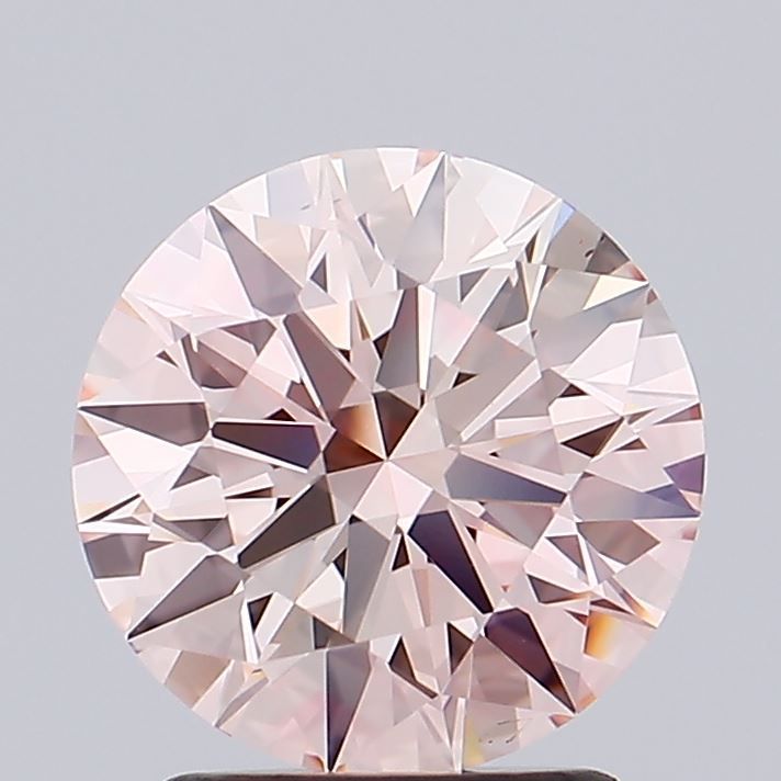 Lab-Grown ROUND Diamond - 2.01 Carat, Fancy Intense Orangey Pink Color, VS2 Clarity | Sustainable Luxury, Dazzling Brilliance | IGI | Certified LG560221729