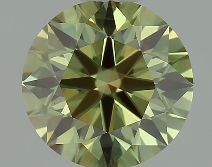 Lab-Grown ROUND Diamond - 0.69 Carat, Fancy Vivid Green Color, VS1 Clarity | Sustainable Luxury, Dazzling Brilliance | IGI | Certified LG642491359