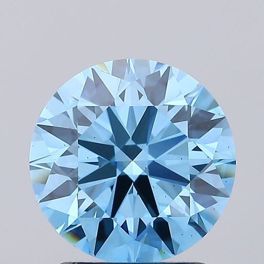 Lab-Grown ROUND Diamond - 2.26 Carat, Fancy Vivid Blue Color, VS1 Clarity | Sustainable Luxury, Dazzling Brilliance | IGI | Certified LG617478884