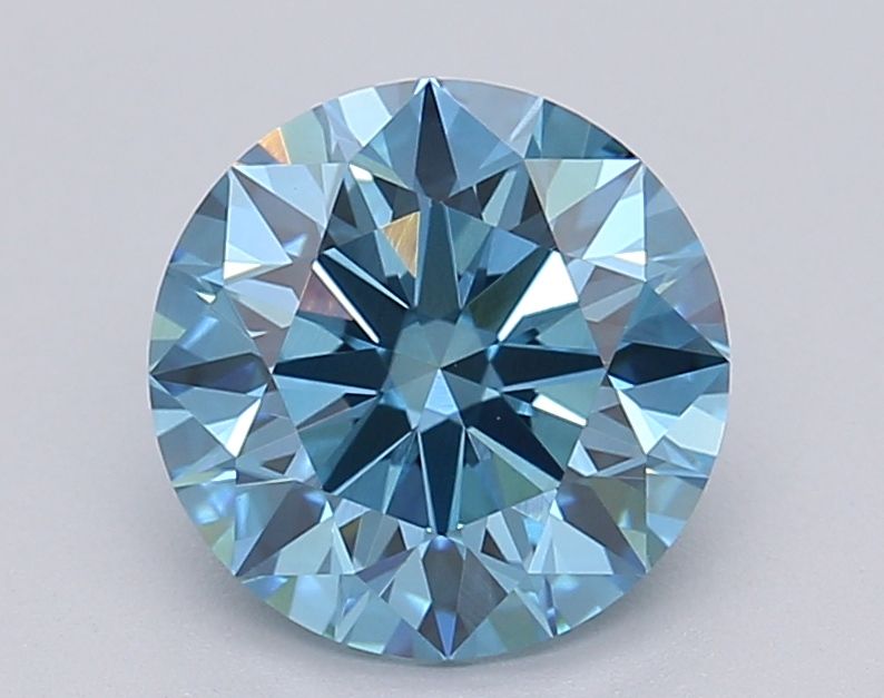 Lab-Grown ROUND Diamond - 1.52 Carat, Fancy Vivid Blue Color, VVS2 Clarity | Sustainable Luxury, Dazzling Brilliance | IGI | Certified LG615361346