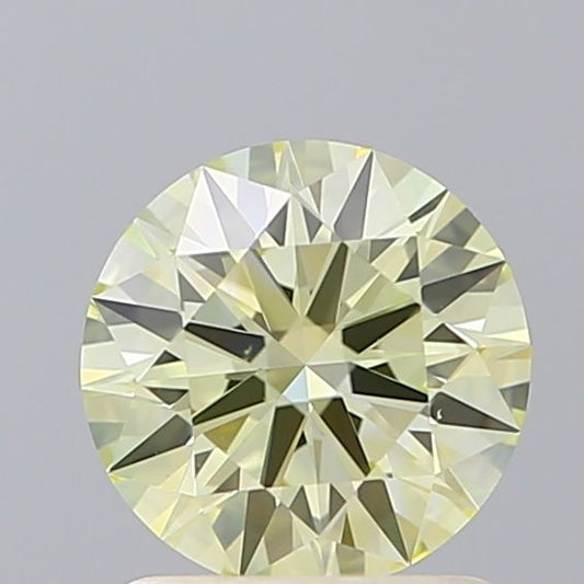 Lab-Grown ROUND Diamond - 1.09 Carat, Fancy Yellow Color, VS1 Clarity | Sustainable Luxury, Dazzling Brilliance | IGI | Certified LG606329380