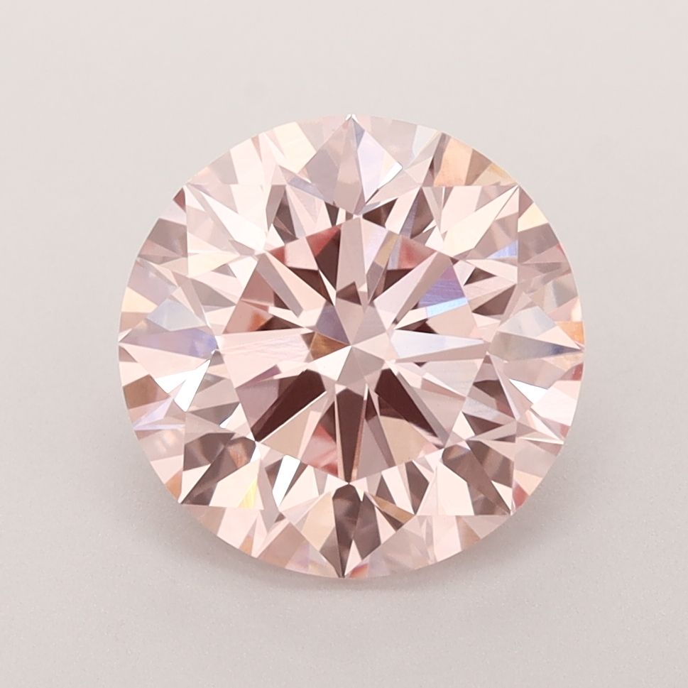 Lab-Grown ROUND Diamond - 3.04 Carat, Fancy Intense Pink Color, VS1 Clarity | Sustainable Luxury, Dazzling Brilliance | IGI | Certified LG592364764