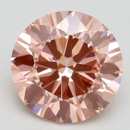 Lab-Grown ROUND Diamond - 2.05 Carat, Fancy Intense Pink Color, VVS2 Clarity | Sustainable Luxury, Dazzling Brilliance | IGI | Certified LG538278856