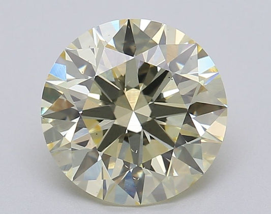 Lab-Grown ROUND Diamond - 2.02 Carat, Fancy Yellow Color, VS2 Clarity | Sustainable Luxury, Dazzling Brilliance | IGI | Certified LG611357453