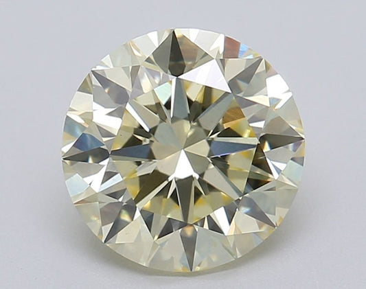 Lab-Grown ROUND Diamond - 2.01 Carat, Fancy Yellow Color, VS1 Clarity | Sustainable Luxury, Dazzling Brilliance | IGI | Certified LG611372096