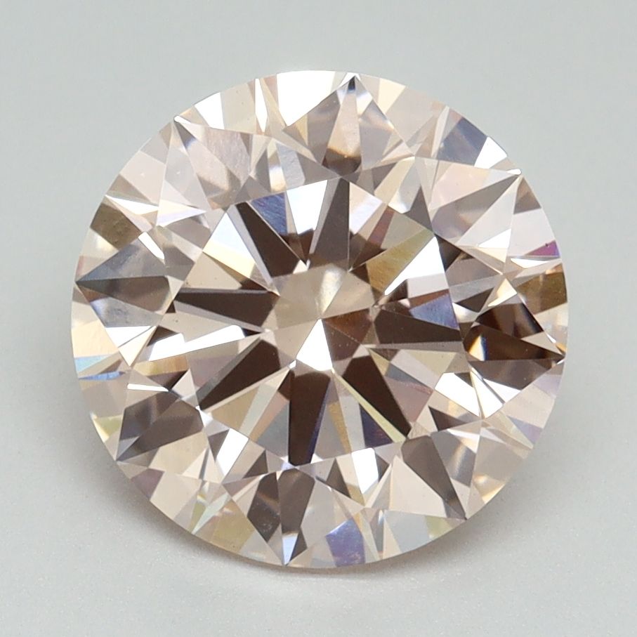 Lab-Grown ROUND Diamond - 3.19 Carat, Fancy Pink Color, VS1 Clarity | Sustainable Luxury, Dazzling Brilliance | IGI | Certified LG636438448