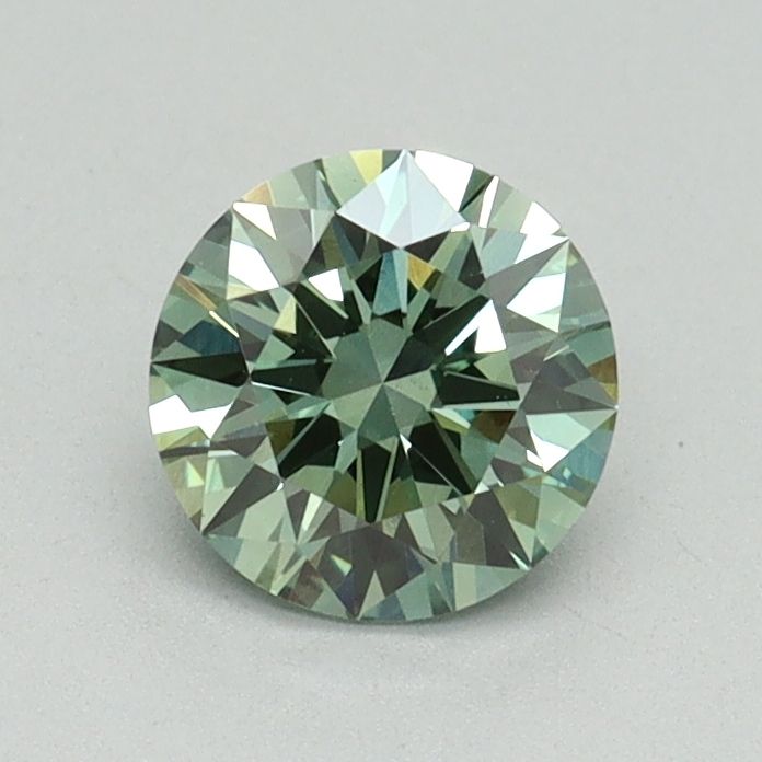 Lab-Grown ROUND Diamond - 0.7 Carat, Fancy Vivid Green Color, VS2 Clarity | Sustainable Luxury, Dazzling Brilliance | IGI | Certified LG645405029