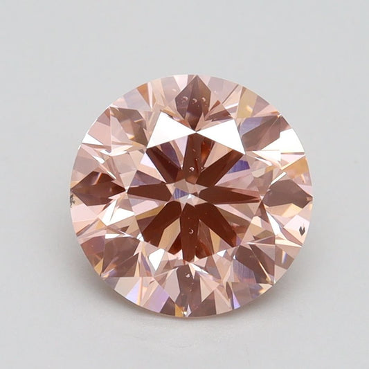 Lab-Grown ROUND Diamond - 2 Carat, Fancy Intense Pink Color, SI1 Clarity | Sustainable Luxury, Dazzling Brilliance | IGI | Certified LG538278924