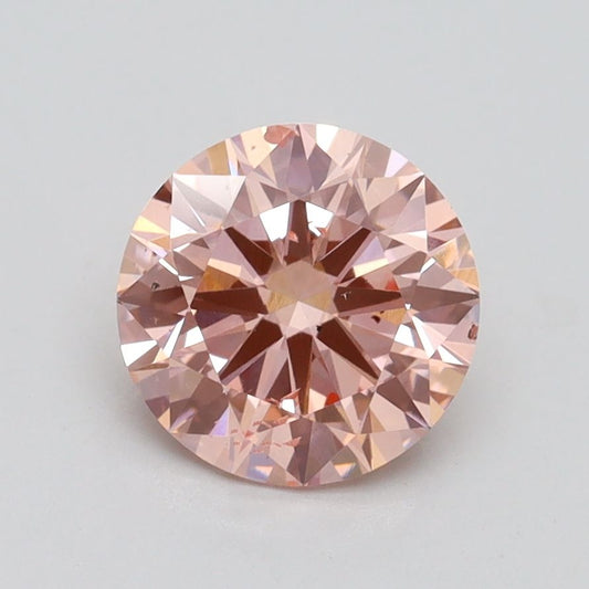 Lab-Grown ROUND Diamond - 1.5 Carat, Fancy Intense Pink Color, SI1 Clarity | Sustainable Luxury, Dazzling Brilliance | IGI | Certified LG539238603