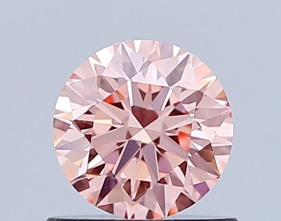 Lab-Grown ROUND Diamond - 0.66 Carat, Fancy Vivid Orange Pink Color, VS1 Clarity | Sustainable Luxury, Dazzling Brilliance | IGI | Certified LG643411772