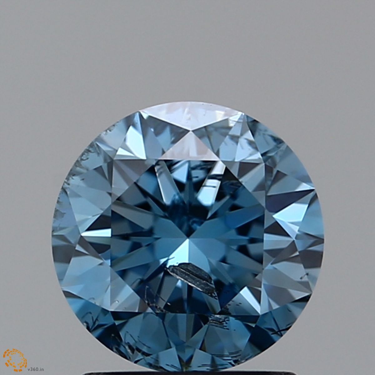 Lab-Grown ROUND Diamond - 1.31 Carat, Fancy Intense Greenish Blue Color, I1 Clarity | Sustainable Luxury, Dazzling Brilliance | IGI | Certified LG_314814141