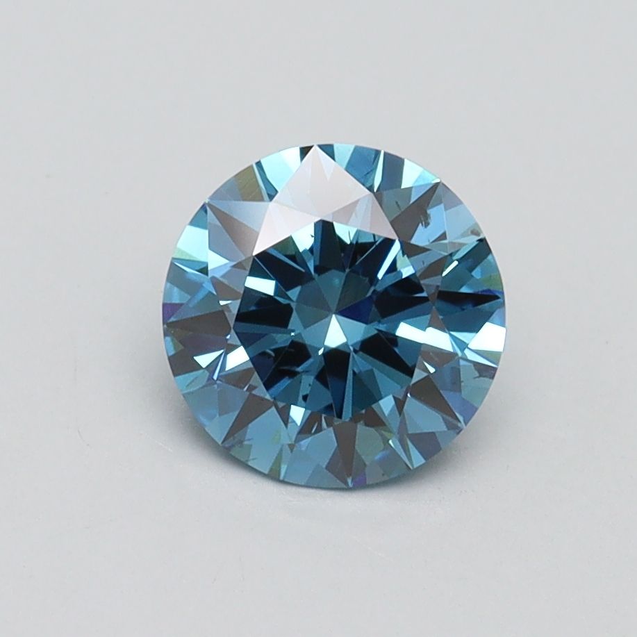 Lab-Grown ROUND Diamond - 1.02 Carat, Fancy Vivid Blue Color, SI1 Clarity | Sustainable Luxury, Dazzling Brilliance | IGI | Certified LG542221740