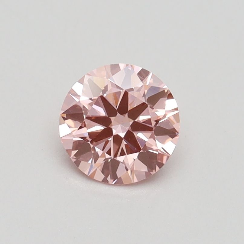 Lab-Grown ROUND Diamond - 0.55 Carat, Fancy Vivid Pink Color, VS2 Clarity | Sustainable Luxury, Dazzling Brilliance | IGI | Certified LG532242479