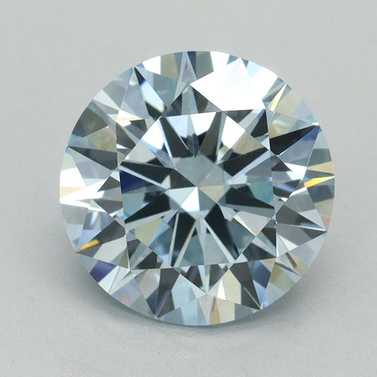 Lab-Grown ROUND Diamond - 3.07 Carat, Fancy Intense Blue Color, VS1 Clarity | Sustainable Luxury, Dazzling Brilliance | IGI | Certified LG636401549