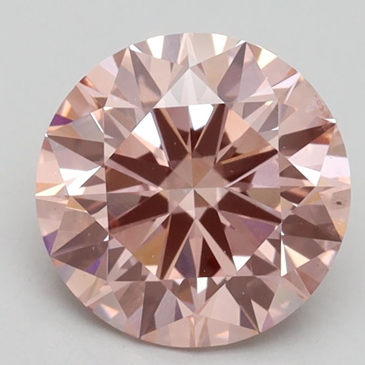 Lab-Grown ROUND Diamond - 2.09 Carat, Fancy Intense Pink Color, SI1 Clarity | Sustainable Luxury, Dazzling Brilliance | IGI | Certified LG532244555