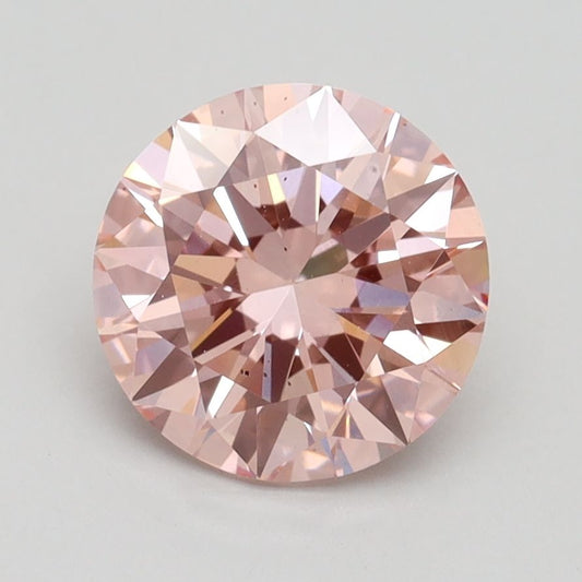 Lab-Grown ROUND Diamond - 2.06 Carat, Fancy Intense Pink Color, VS2 Clarity | Sustainable Luxury, Dazzling Brilliance | IGI | Certified LG529285490