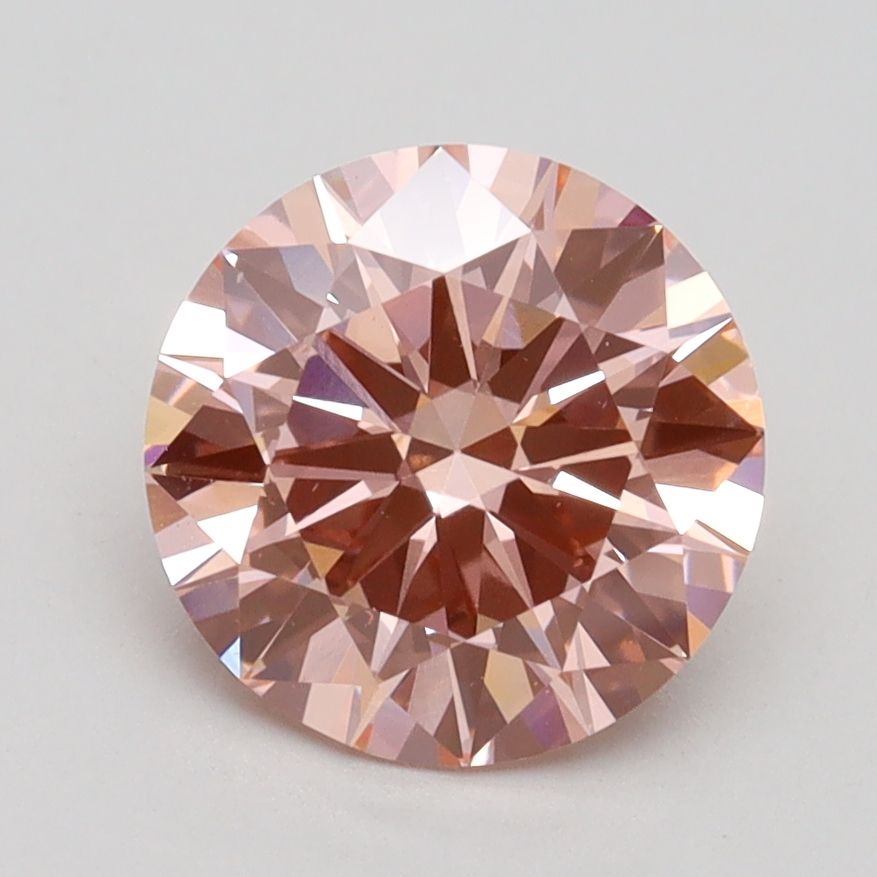 Lab-Grown ROUND Diamond - 2.01 Carat, Fancy Intense Pink Color, VS1 Clarity | Sustainable Luxury, Dazzling Brilliance | IGI | Certified LG529285455