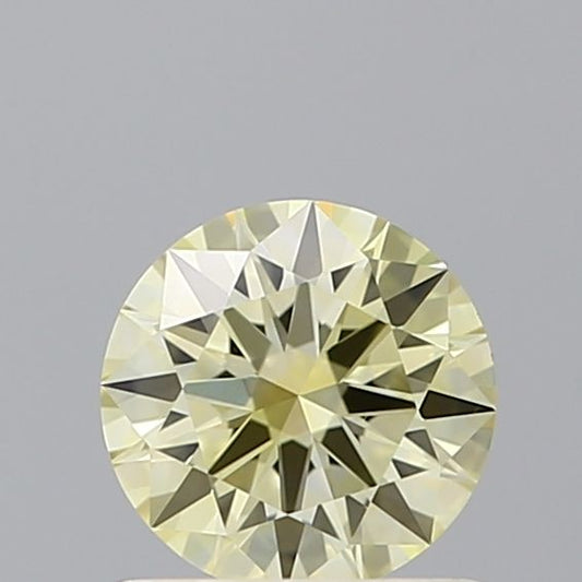 Lab-Grown ROUND Diamond - 0.62 Carat, Fancy Yellow Color, VS1 Clarity | Sustainable Luxury, Dazzling Brilliance | IGI | Certified LG602341972