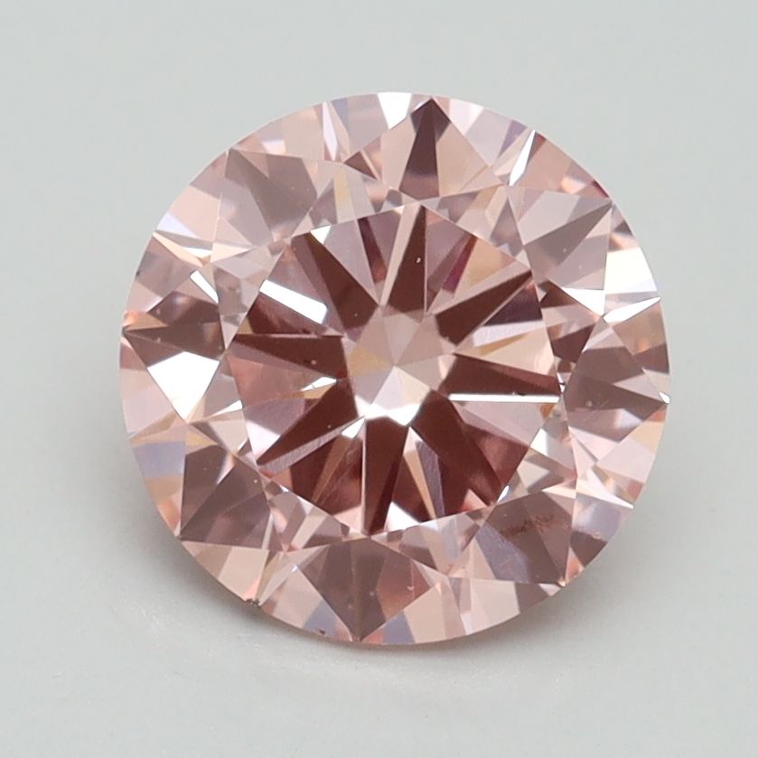 Lab-Grown ROUND Diamond - 2 Carat, Fancy Intense Pink Color, VS2 Clarity | Sustainable Luxury, Dazzling Brilliance | IGI | Certified LG532245355