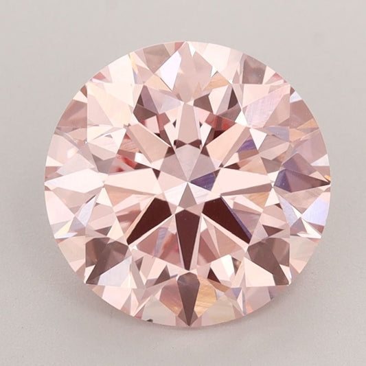 Lab-Grown ROUND Diamond - 3 Carat, Fancy Vivid Pink Color, VS1 Clarity | Sustainable Luxury, Dazzling Brilliance | IGI | Certified LG582356268