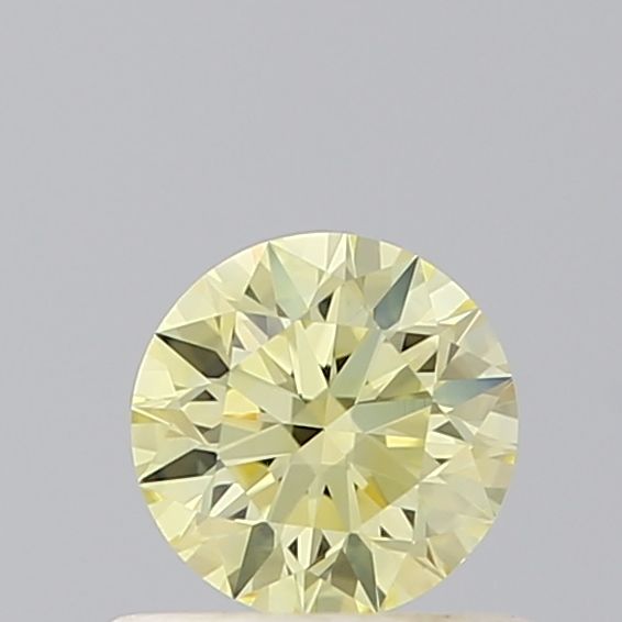 Lab-Grown ROUND Diamond - 0.5 Carat, Fancy Vivid Yellow Color, VVS2 Clarity | Sustainable Luxury, Dazzling Brilliance | IGI | Certified LG629499346