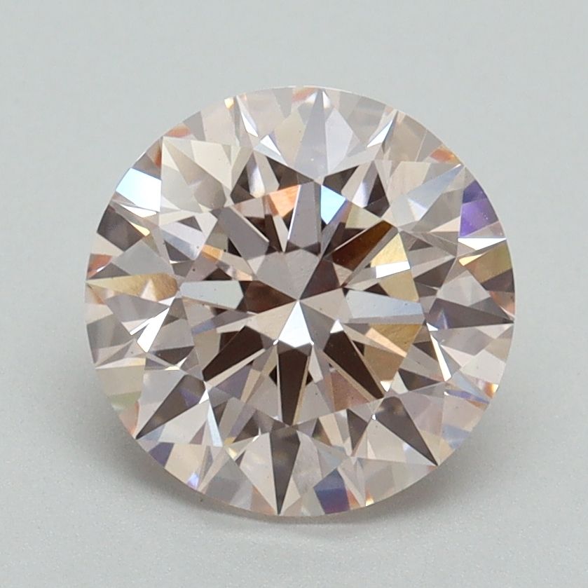 Lab-Grown ROUND Diamond - 2.09 Carat, Fancy Pink Color, VS1 Clarity | Sustainable Luxury, Dazzling Brilliance | IGI | Certified LG636468745