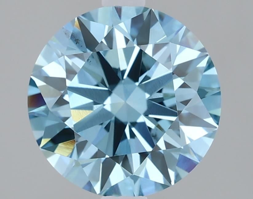 Lab-Grown ROUND Diamond - 2.05 Carat, Fancy Vivid Blue Color, VS2 Clarity | Sustainable Luxury, Dazzling Brilliance | IGI | Certified LG610317294