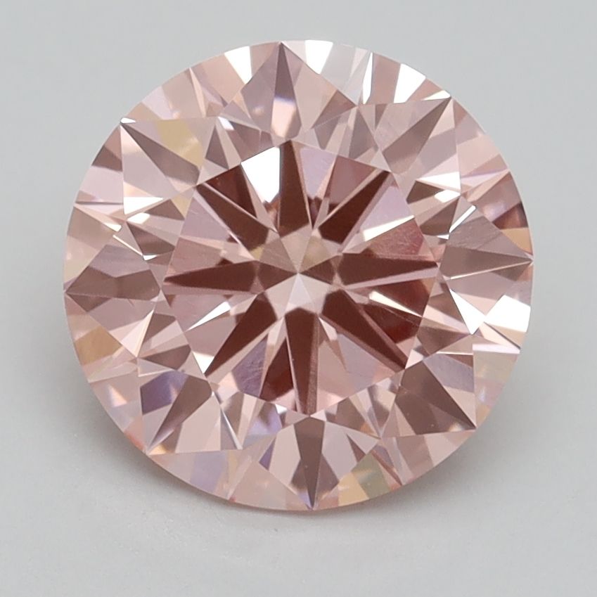 Lab-Grown ROUND Diamond - 2.67 Carat, Fancy Vivid Pink Color, VS1 Clarity | Sustainable Luxury, Dazzling Brilliance | IGI | Certified LG530291615