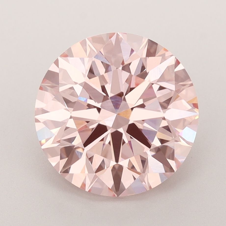 Lab-Grown ROUND Diamond - 3.2 Carat, Fancy Intense Pink Color, VS1 Clarity | Sustainable Luxury, Dazzling Brilliance | IGI | Certified LG582357564