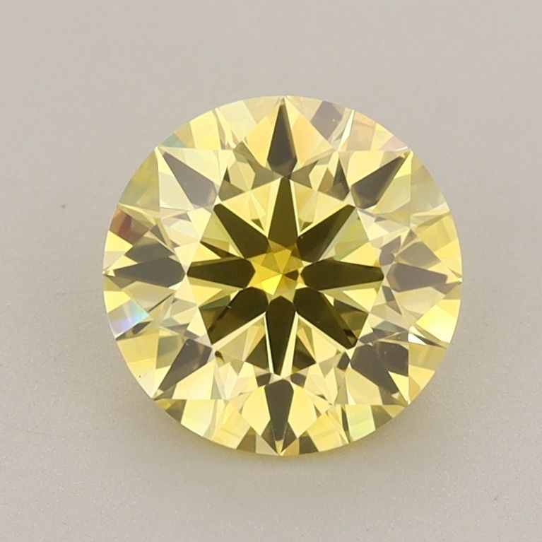 Lab-Grown ROUND Diamond - 1.4 Carat, Fancy Intense Yellow Color, VVS2 Clarity | Sustainable Luxury, Dazzling Brilliance | IGI | Certified 631444054