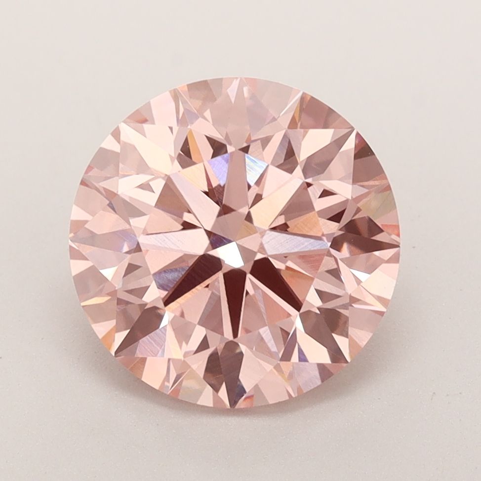 Lab-Grown ROUND Diamond - 3.29 Carat, Fancy Intense Pink Color, VS1 Clarity | Sustainable Luxury, Dazzling Brilliance | IGI | Certified LG592364805