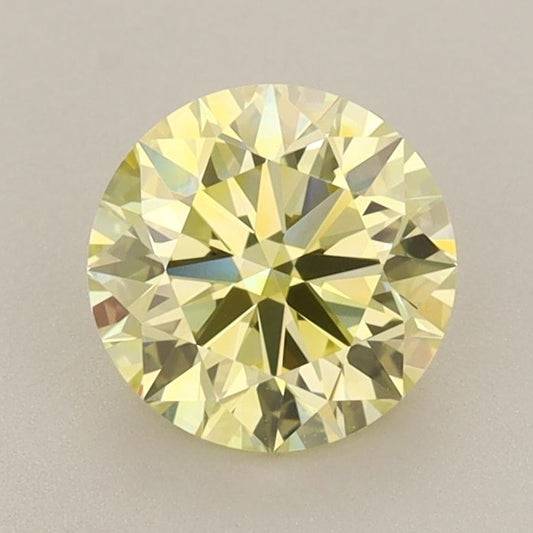 Lab-Grown ROUND Diamond - 1.21 Carat, Fancy Vivid Yellow Color, VVS2 Clarity | Sustainable Luxury, Dazzling Brilliance | IGI | Certified 631417942