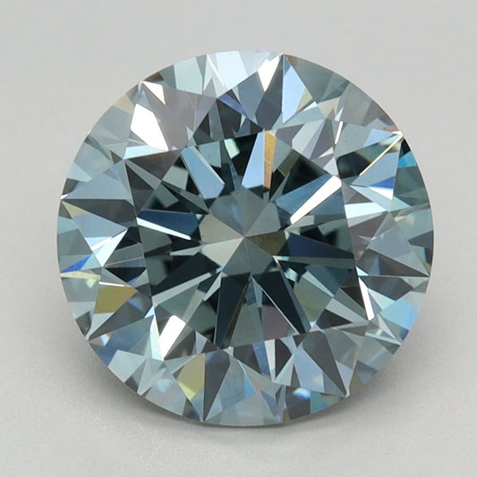 Lab-Grown ROUND Diamond - 2.69 Carat, Fancy Vivid Blue Color, VVS2 Clarity | Sustainable Luxury, Dazzling Brilliance | IGI | Certified LG628442699