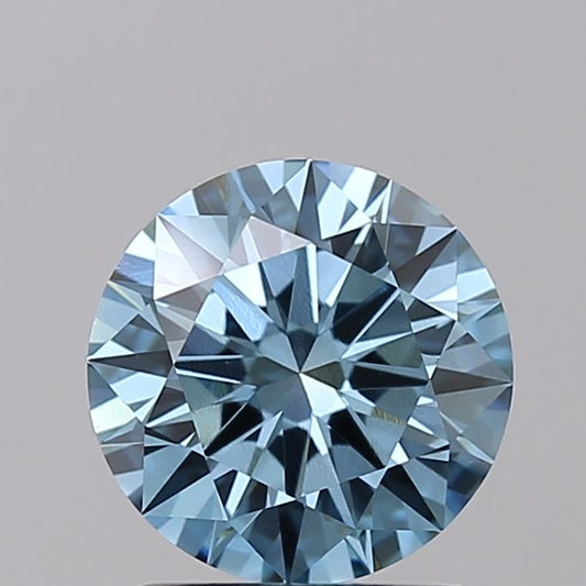 Lab-Grown ROUND Diamond - 1.64 Carat, Fancy Blue Color, VS1 Clarity | Sustainable Luxury, Dazzling Brilliance | NONE | Certified purelabdiamonds902590006