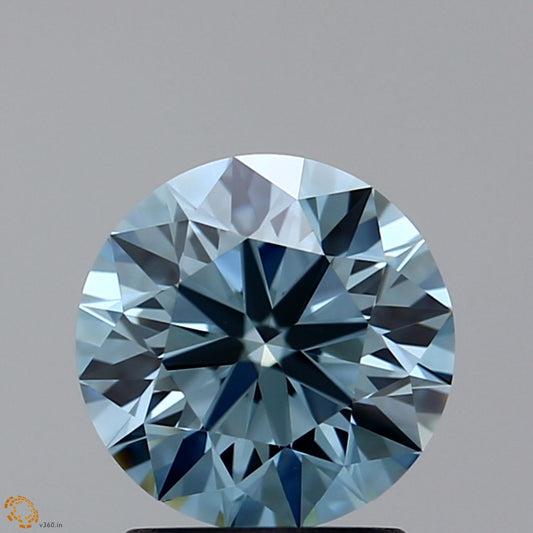 Lab-Grown ROUND Diamond - 1.54 Carat, Fancy Light Blue Color, VS1 Clarity | Sustainable Luxury, Dazzling Brilliance | IGI | Certified LG10989612