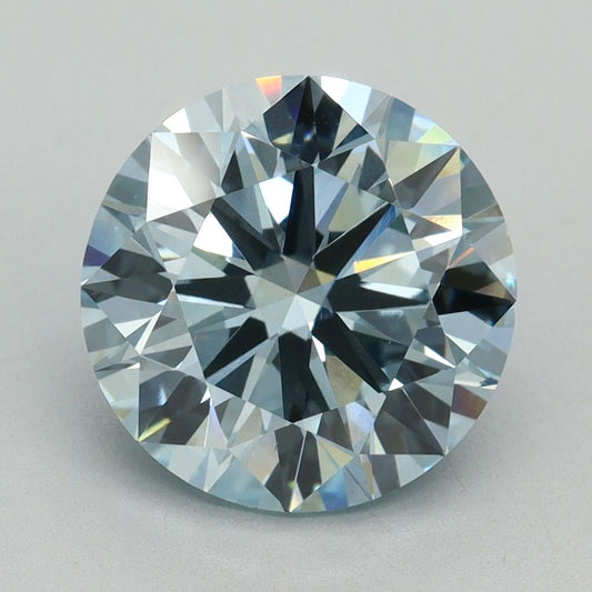 Lab-Grown ROUND Diamond - 4.02 Carat, Fancy Intense Blue Color, VS2 Clarity | Sustainable Luxury, Dazzling Brilliance | IGI | Certified LG636401492