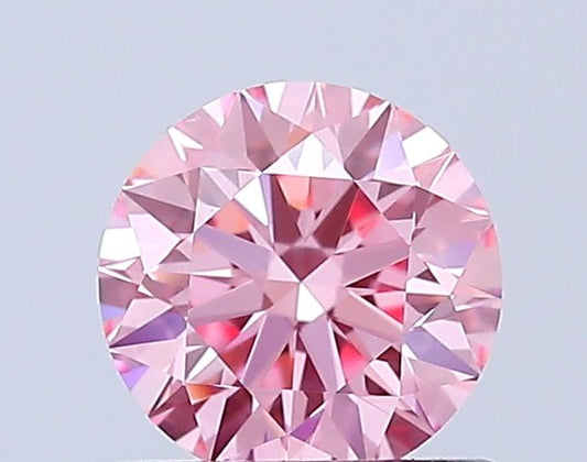 Lab-Grown ROUND Diamond - 0.7 Carat, Fancy Vivid Pink Color, VVS2 Clarity | Sustainable Luxury, Dazzling Brilliance | IGI | Certified LG649413171