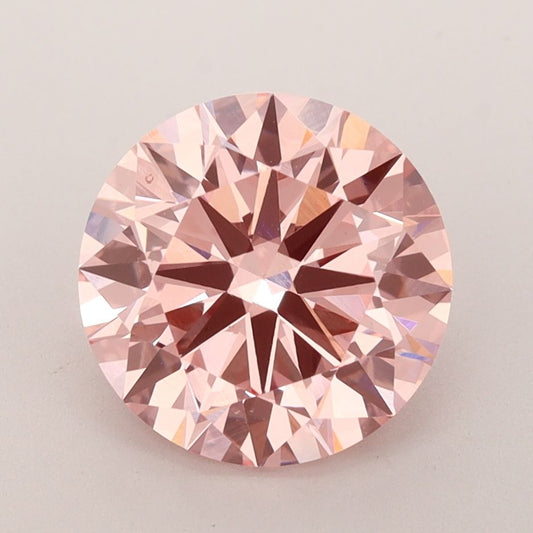 Lab-Grown ROUND Diamond - 3 Carat, Fancy Vivid Pink Color, VS2 Clarity | Sustainable Luxury, Dazzling Brilliance | IGI | Certified LG592364761