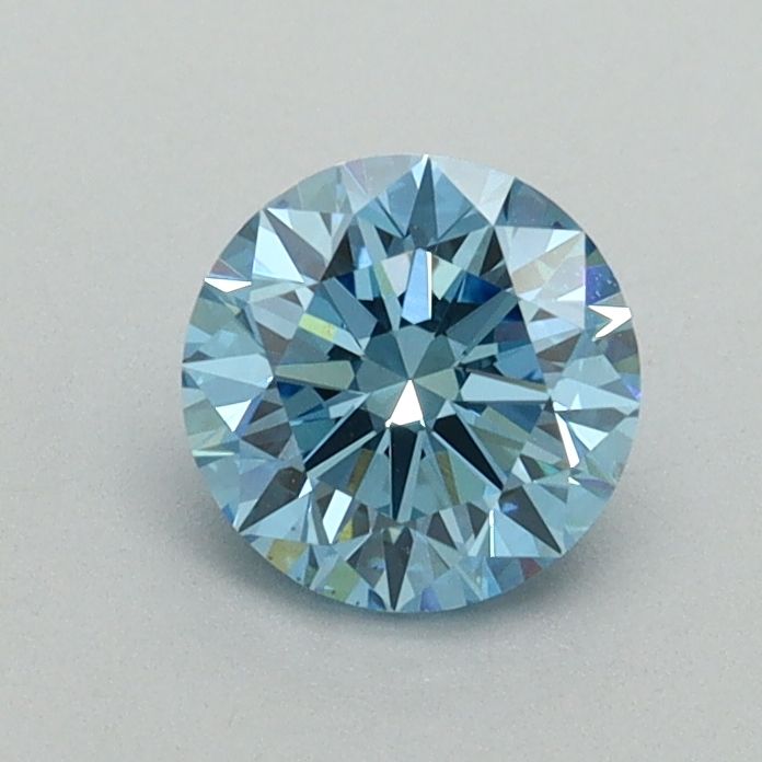 Lab-Grown ROUND Diamond - 0.7 Carat, Fancy Vivid Blue Color, VS1 Clarity | Sustainable Luxury, Dazzling Brilliance | IGI | Certified LG646454012