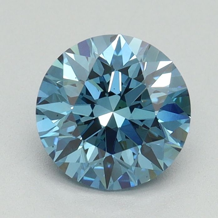 Lab-Grown ROUND Diamond - 1.13 Carat, Fancy Vivid Blue Color, VS1 Clarity | Sustainable Luxury, Dazzling Brilliance | IGI | Certified LG648434889