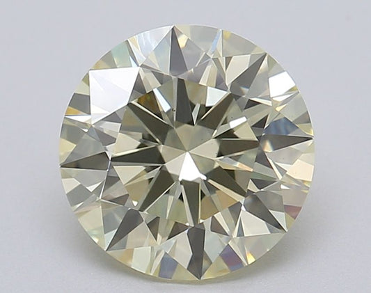 Lab-Grown ROUND Diamond - 2.04 Carat, Fancy Yellow Color, VS1 Clarity | Sustainable Luxury, Dazzling Brilliance | IGI | Certified LG611357460