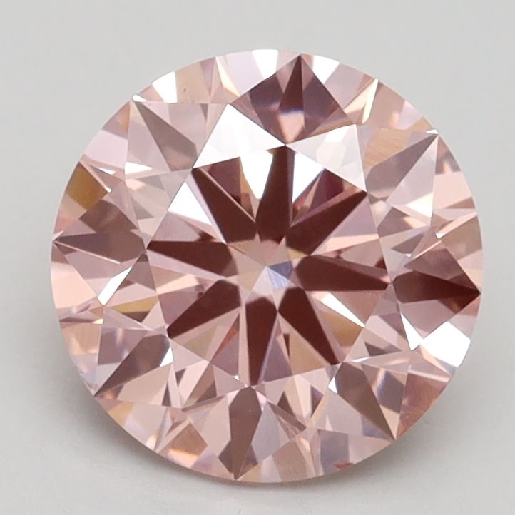 Lab-Grown ROUND Diamond - 2 Carat, Fancy Intense Pink Color, VS1 Clarity | Sustainable Luxury, Dazzling Brilliance | IGI | Certified LG534240865