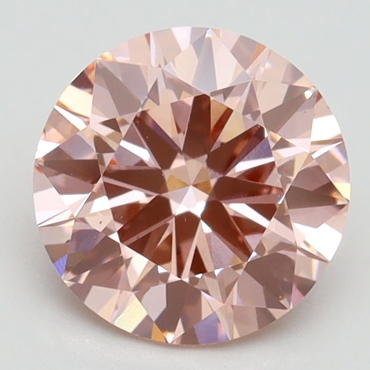 Lab-Grown ROUND Diamond - 2.03 Carat, Fancy Intense Pink Color, VS2 Clarity | Sustainable Luxury, Dazzling Brilliance | IGI | Certified LG532245334